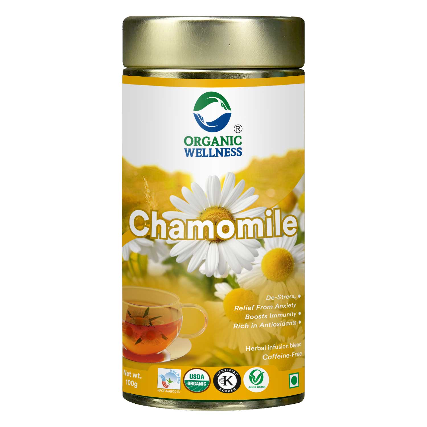 Organic Wellness Blossom Chamomile  Tin Pack