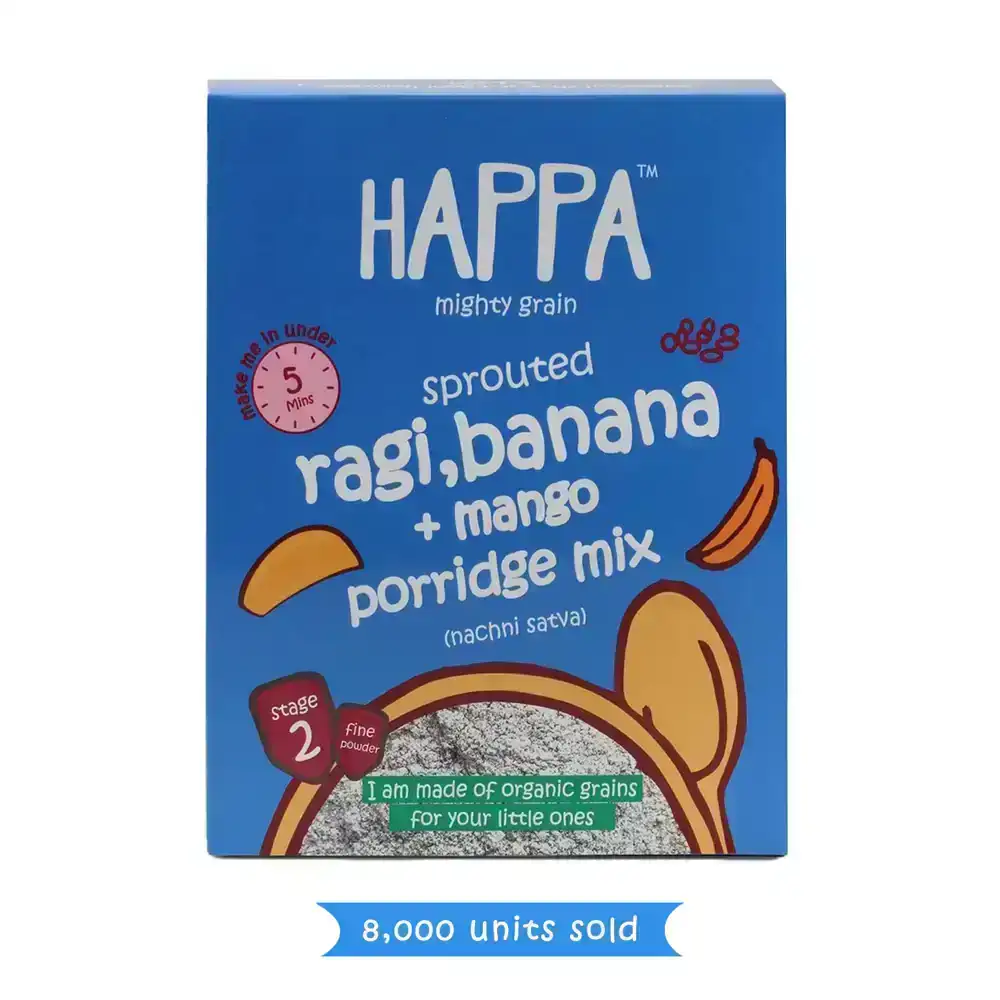 Happa Cereal Sprouted  Ragi + Mango + Banana