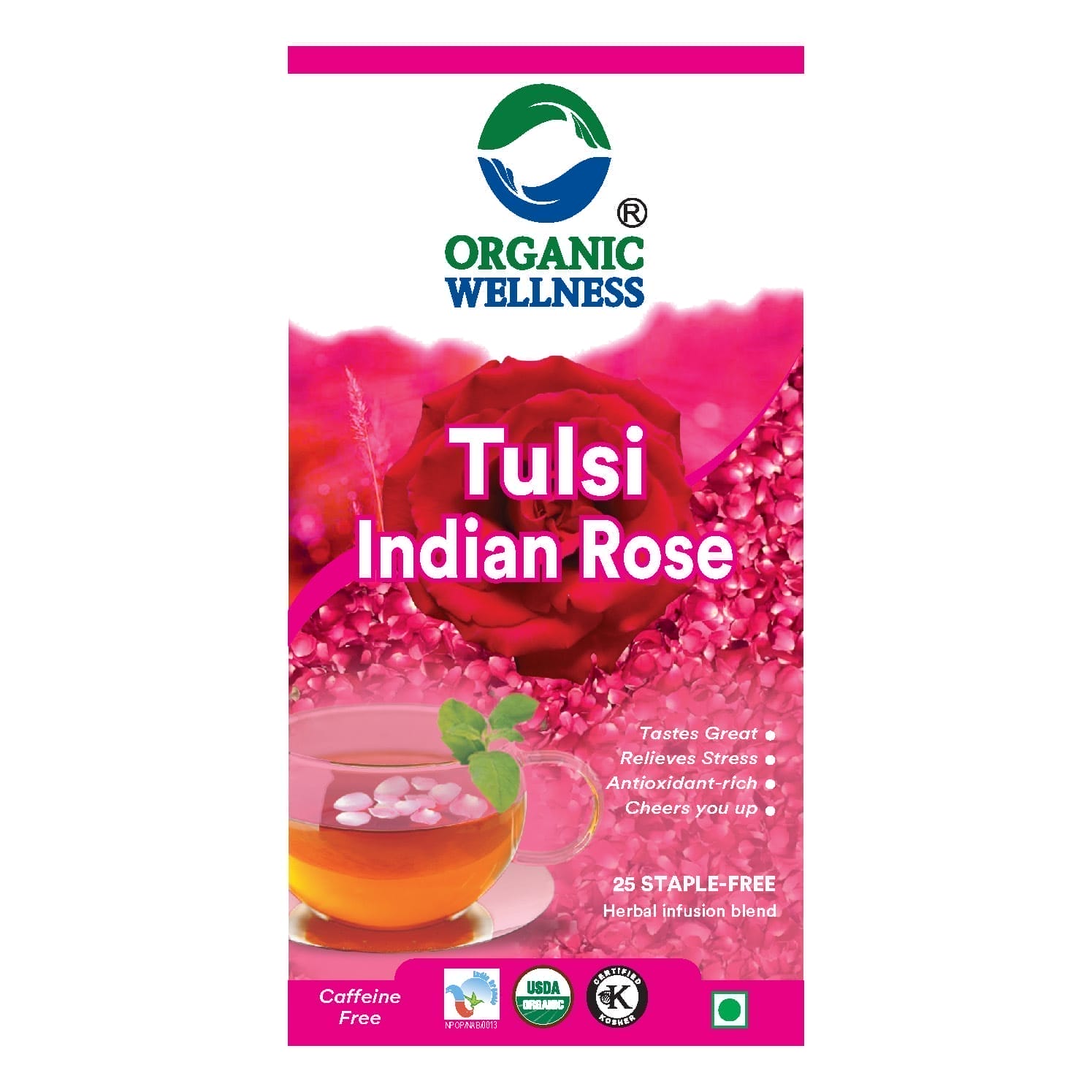 Organic Wellness Tulsi Indian Rose
