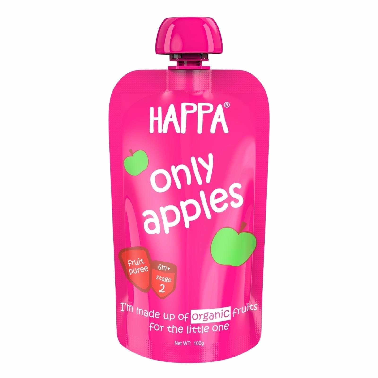 Happa Fruit Puree  Only Apple