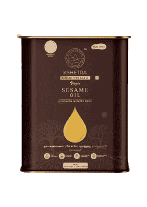 Kshetra  Sesame Cold Pressed Oil Tin