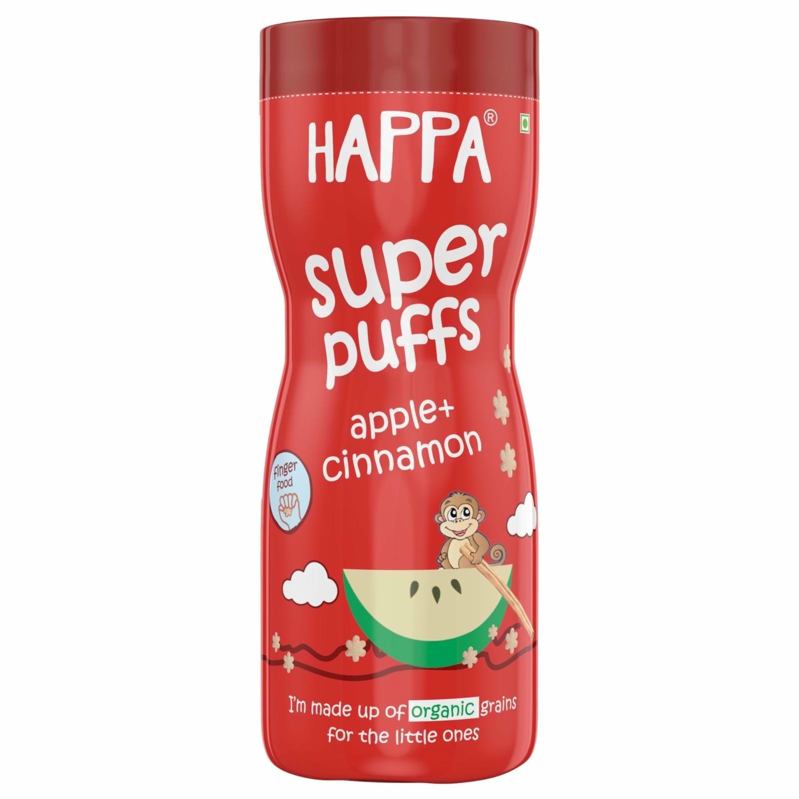 Happa organic supper Puffs Apple & Cinnamon
