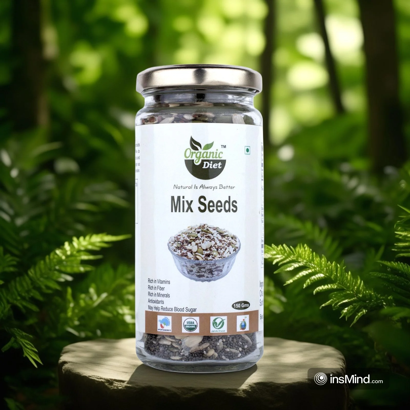 Organic Diet Fresh & Pure Organic Mix Seeds Raw.