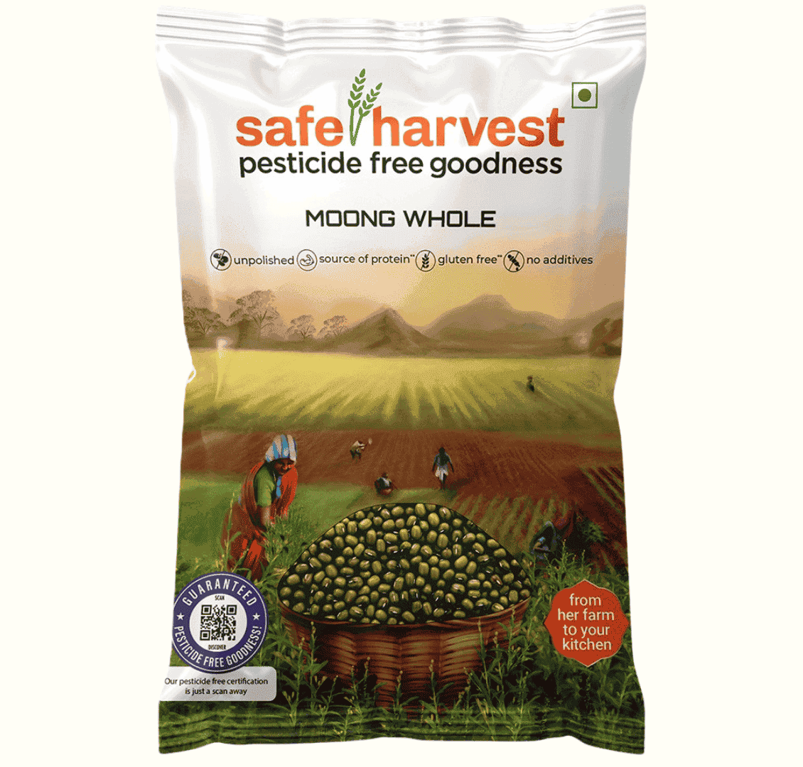 Safe Harvest Pesticide Free Moong Whole