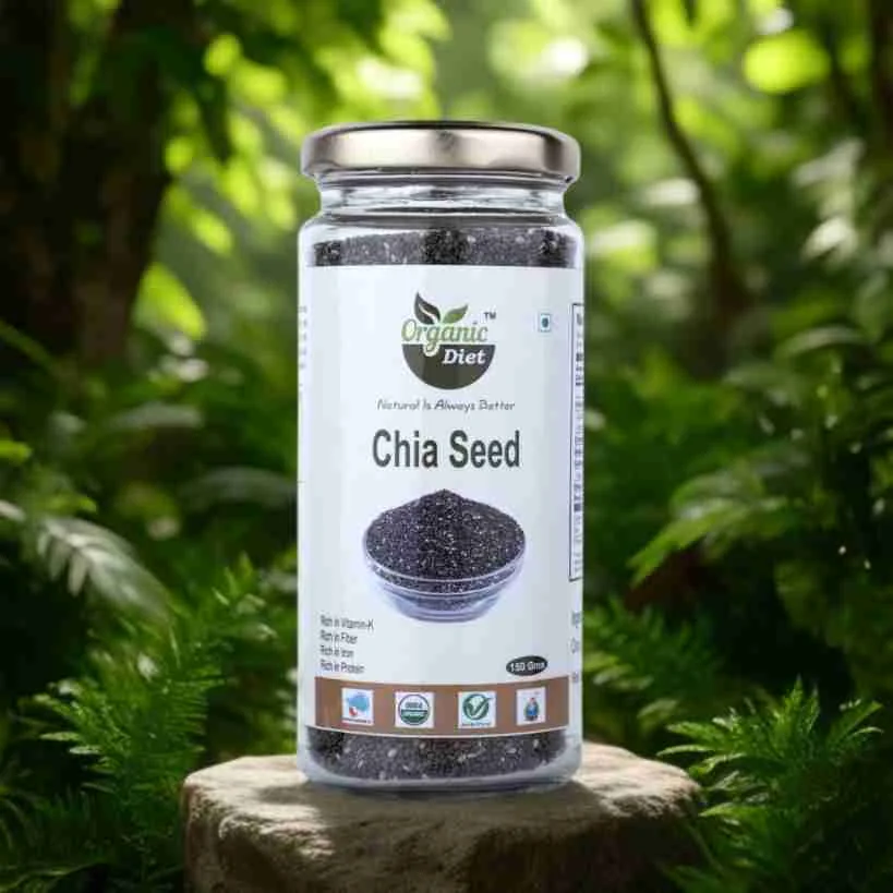 Organic Diet - Natural is Always Better Fresh&Pure Organic Chia Seeds Raw.