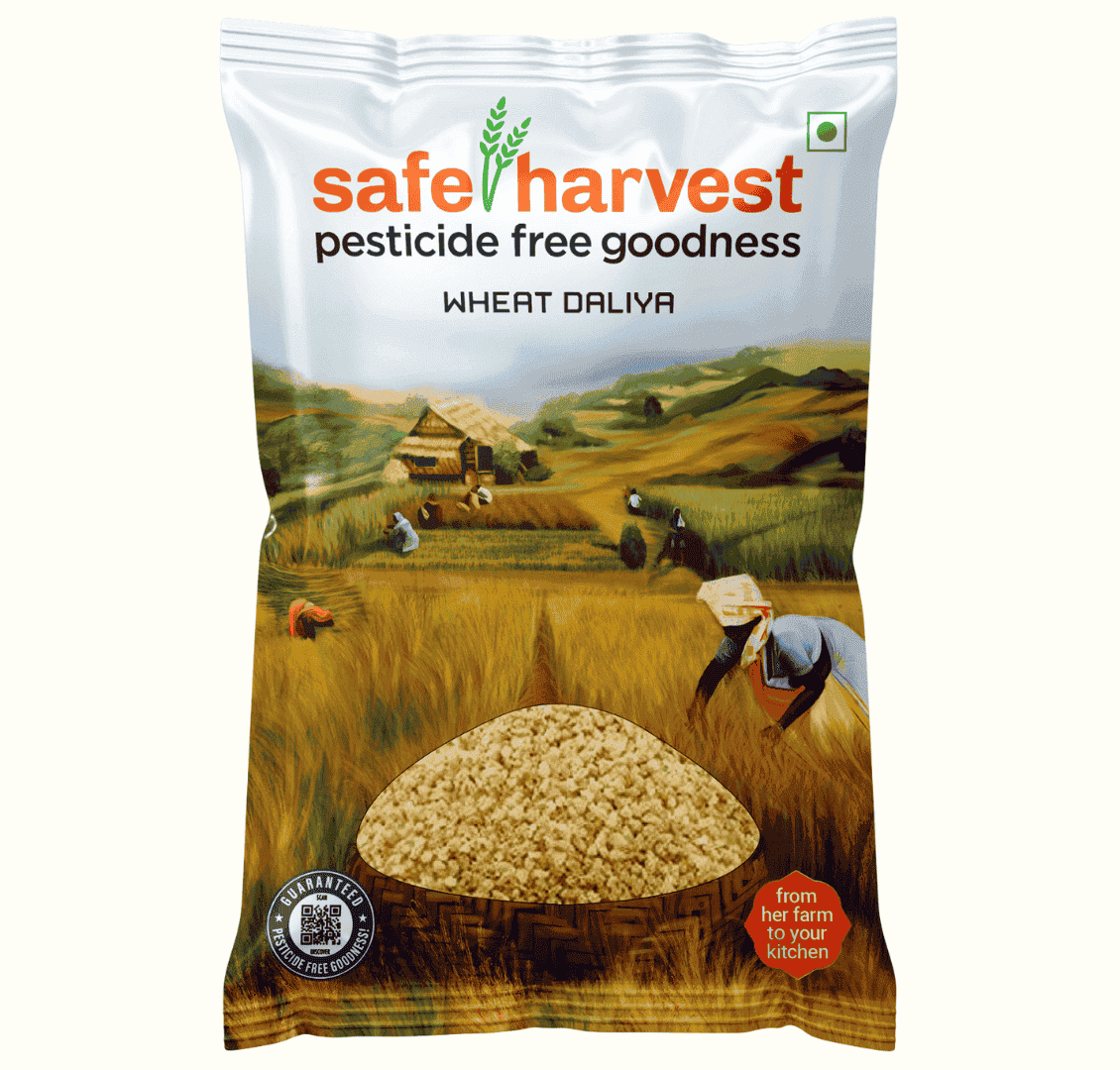 Safe Harvest Pesticide Free Wheat Daliya