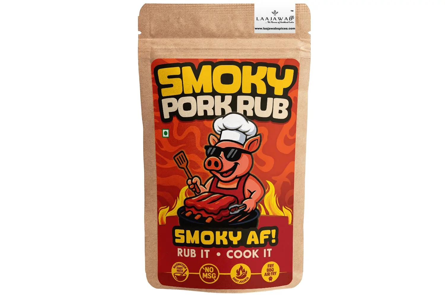 Laajawab Smoky Pork Marinade Rub with Smoked Paprika