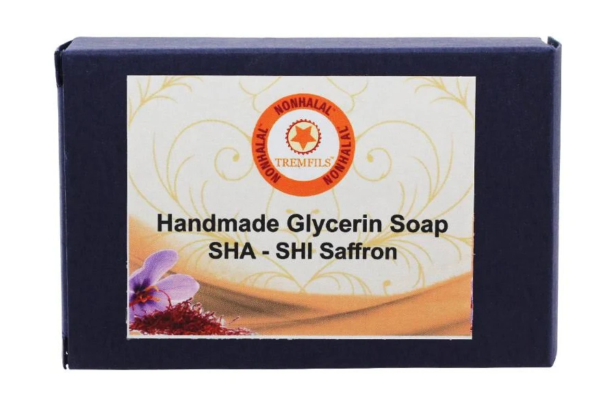 Nonhalal Nonhalal SHA SHI  SAFFRON Handmade Glycerin Soap