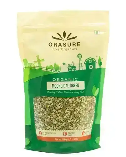 Orasure Organic Moong Dal Green