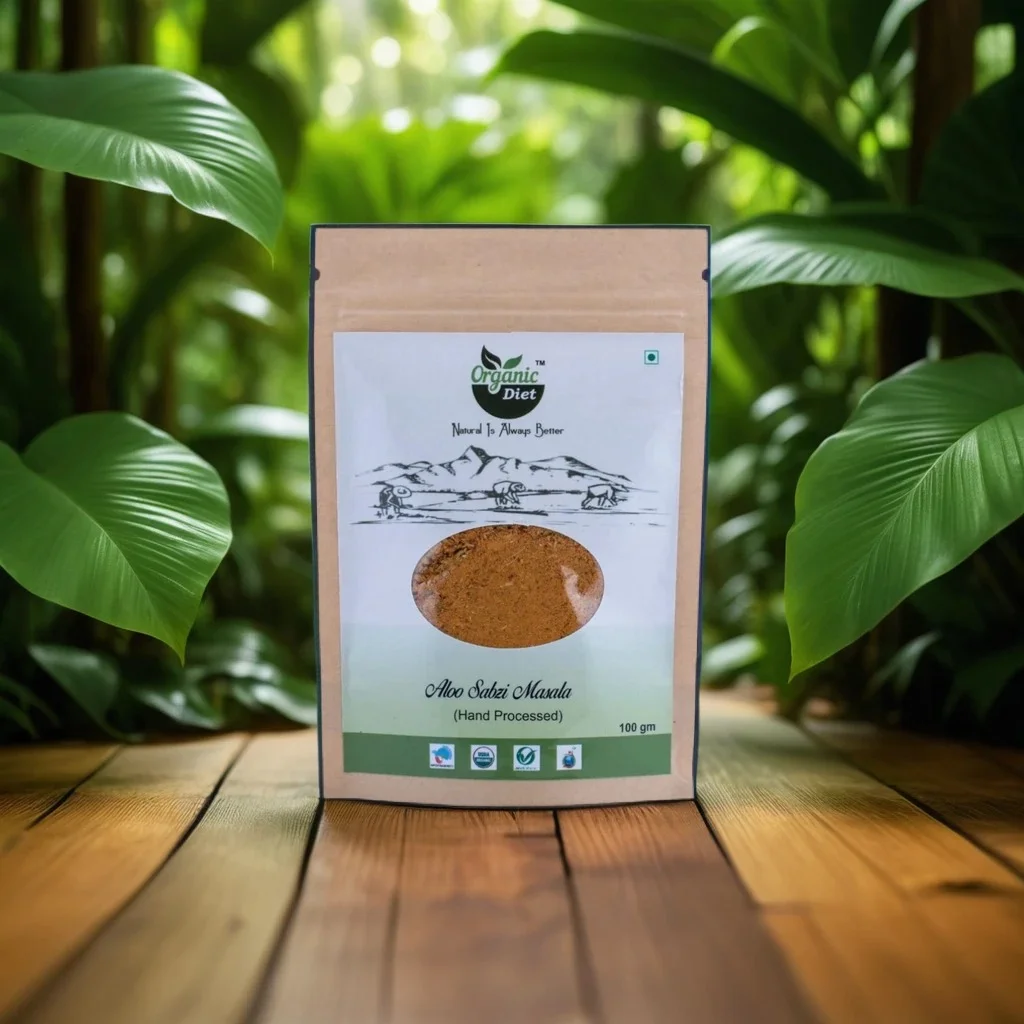 Organic Diet Fresh & Pure Organic Aloo Sabzi Masala Powder.