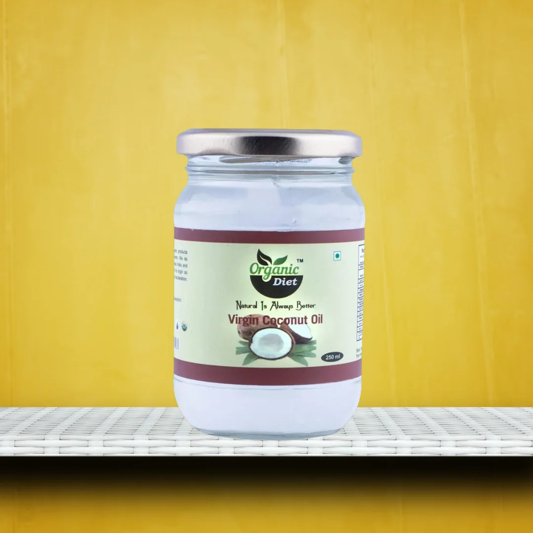 Organic Diet Organic Wooden Pressed Pure Virgin Coconut Oil.