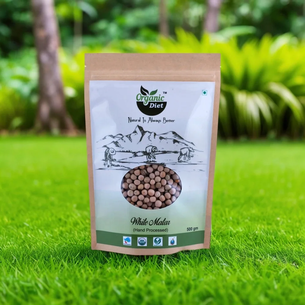 Organic Diet Fresh & Pure Organic White Peas (Safed Matar).