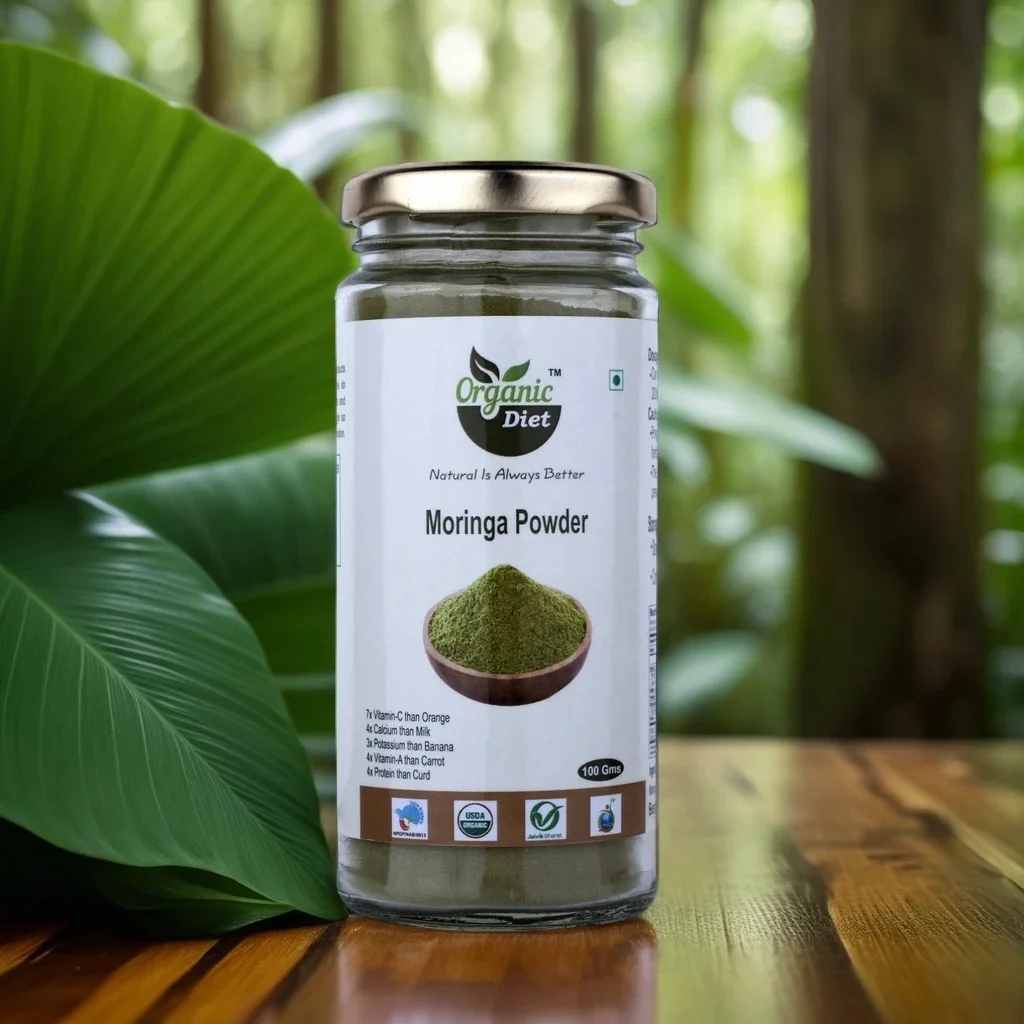 Organic Diet Fresh & Pure Organic Moringa Powder.