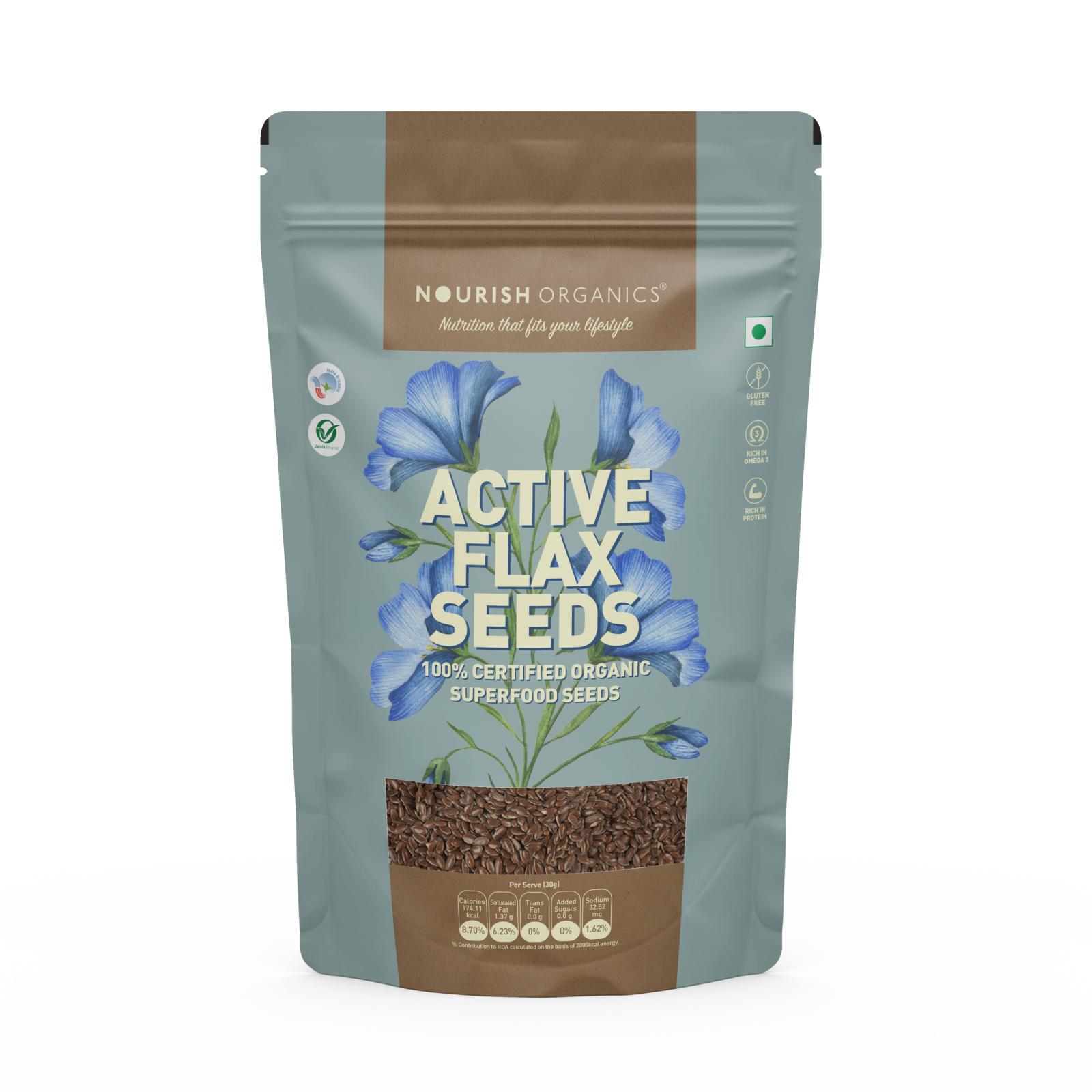 Nourish Organics Active Flax Seeds
