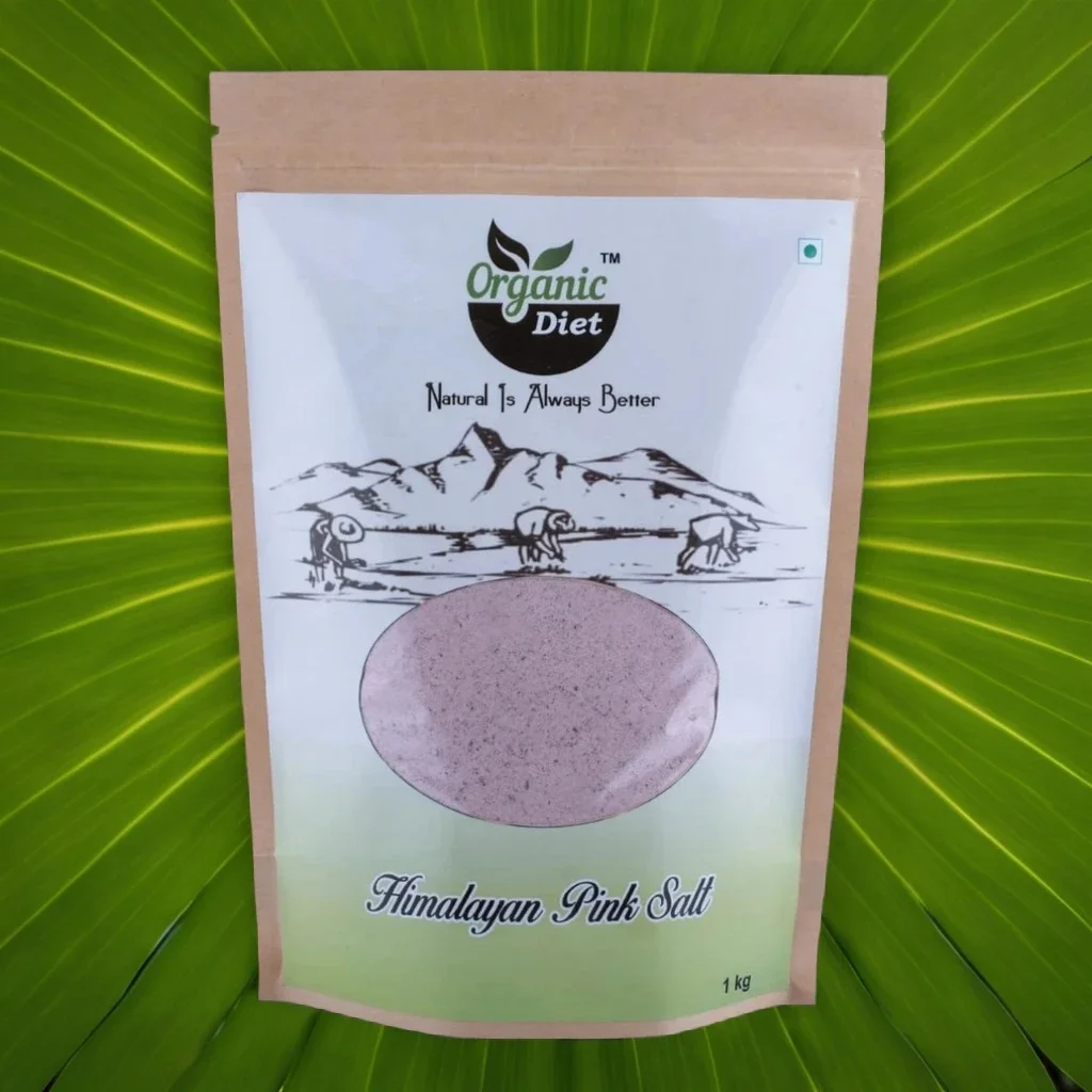 Organic Diet Organic Himalayan Rock Pink Salt.