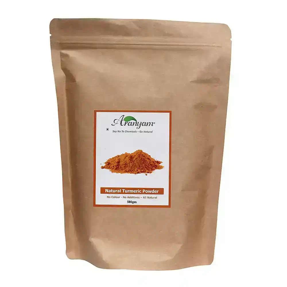Natural turmeric powder with natural oils