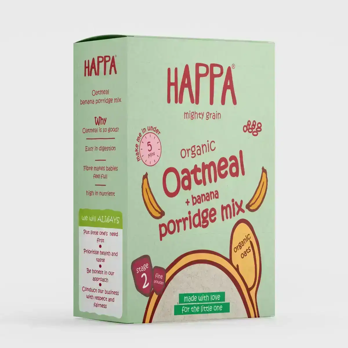 Happa Cereal Oatmeal + Banana