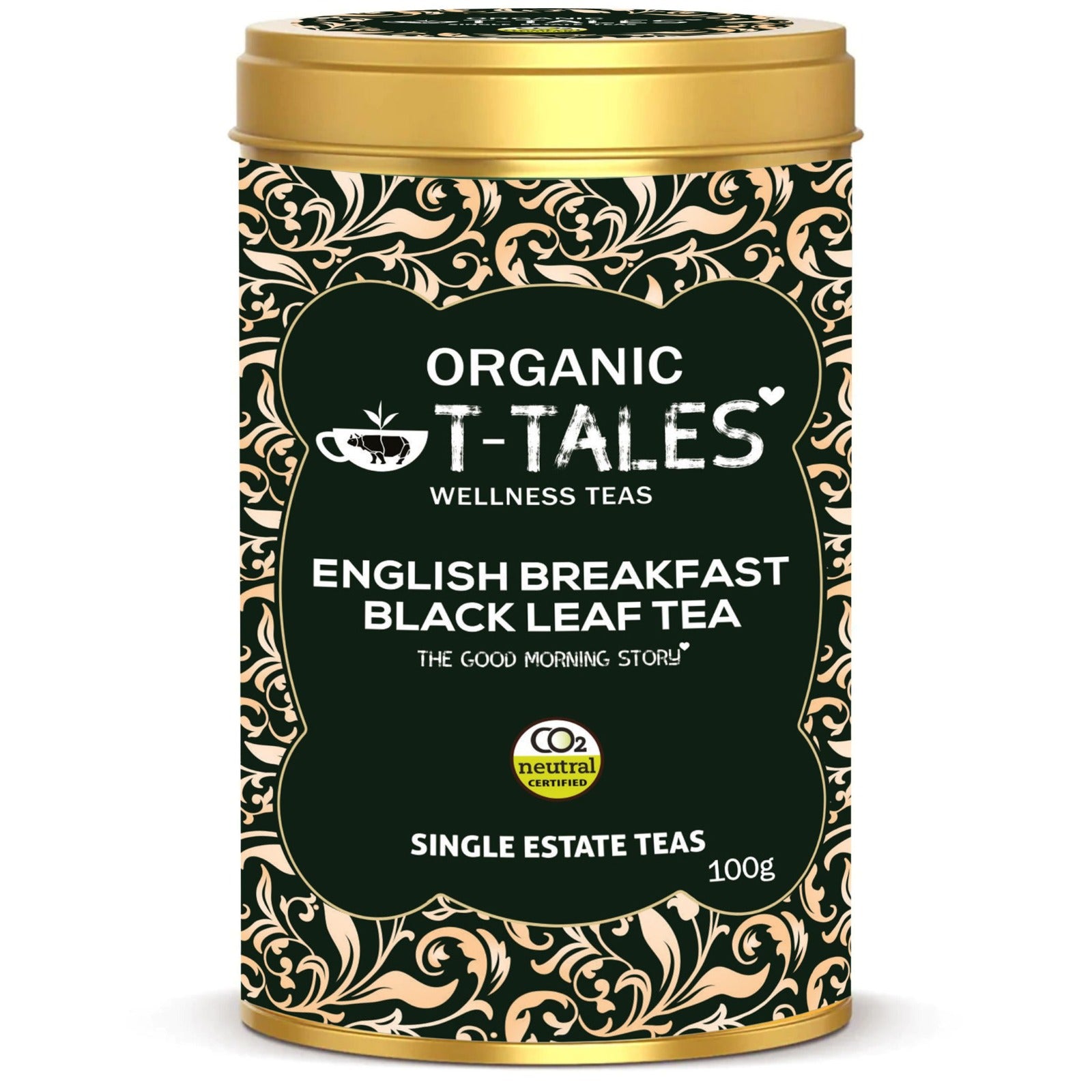 Organic T-Tales English Breakfast Assam Black Tea