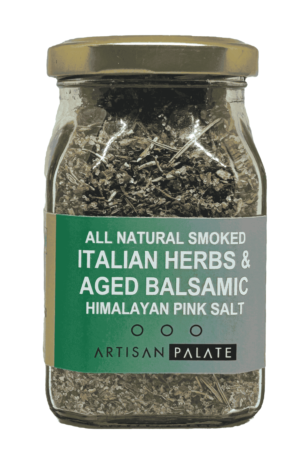 ALL NATURAL SMOKED ITALIAN HERBS, AGED BALSAMIC HIMALAYAN PINK SALT
