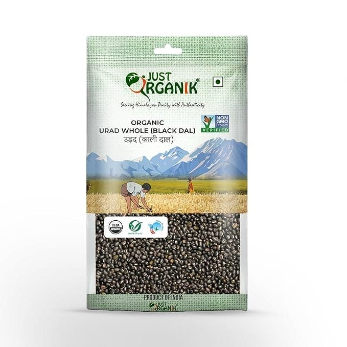Just Organik Urad Whole (Black Dal)
