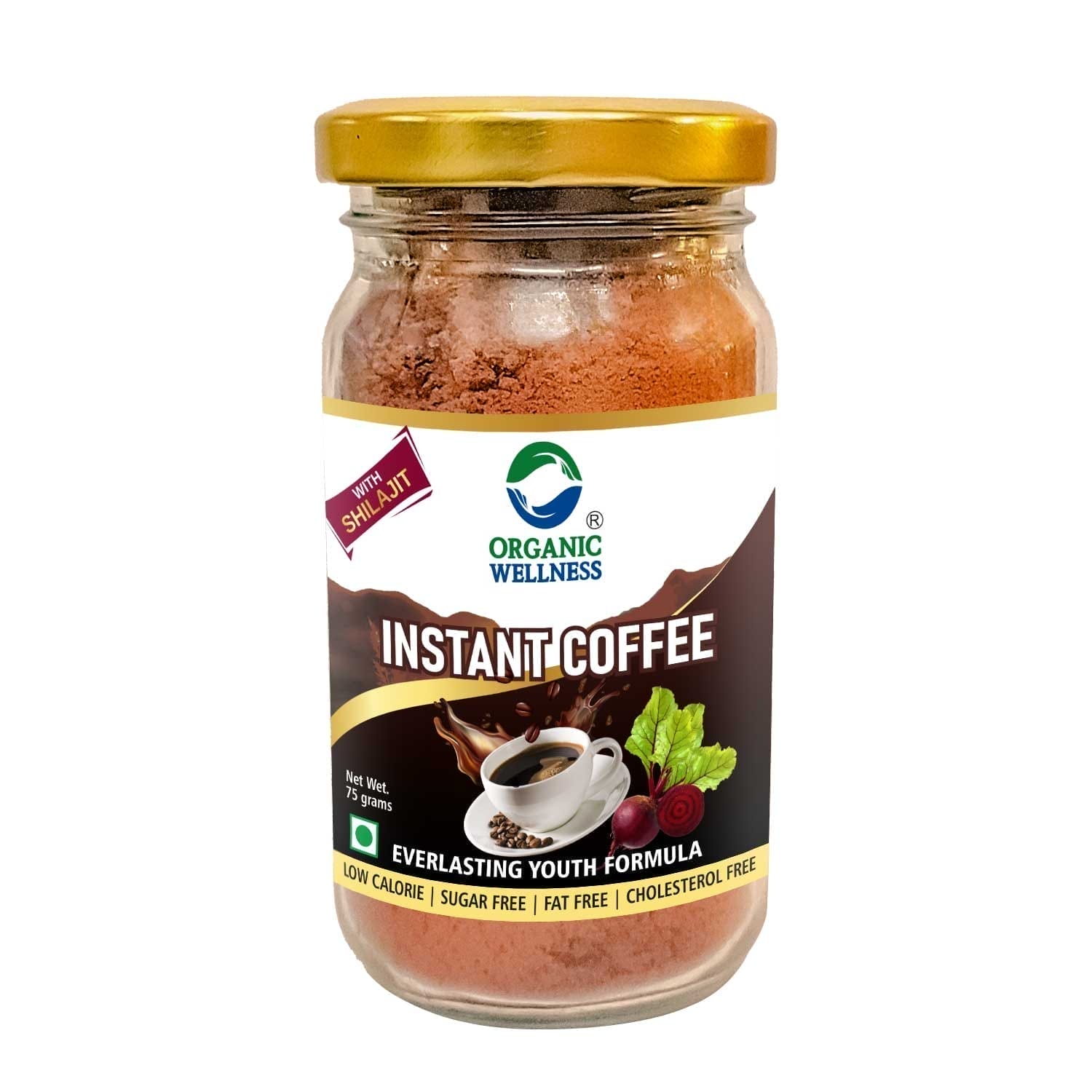 Organic Wellness Instant Coffee Powder with Shilajit