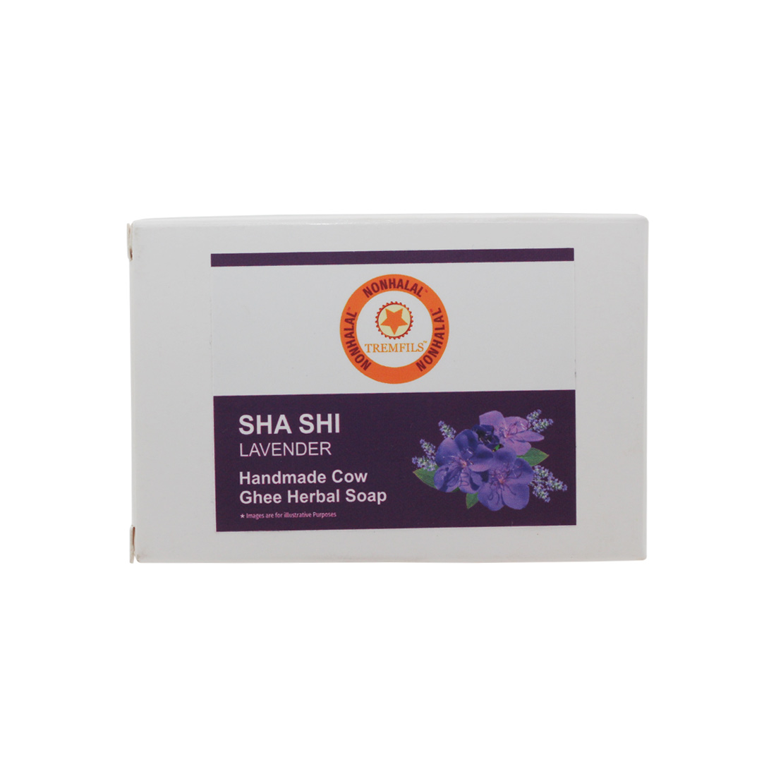Nonhalal SHA SHI LAVENDER Cow Ghee Handmade Soap