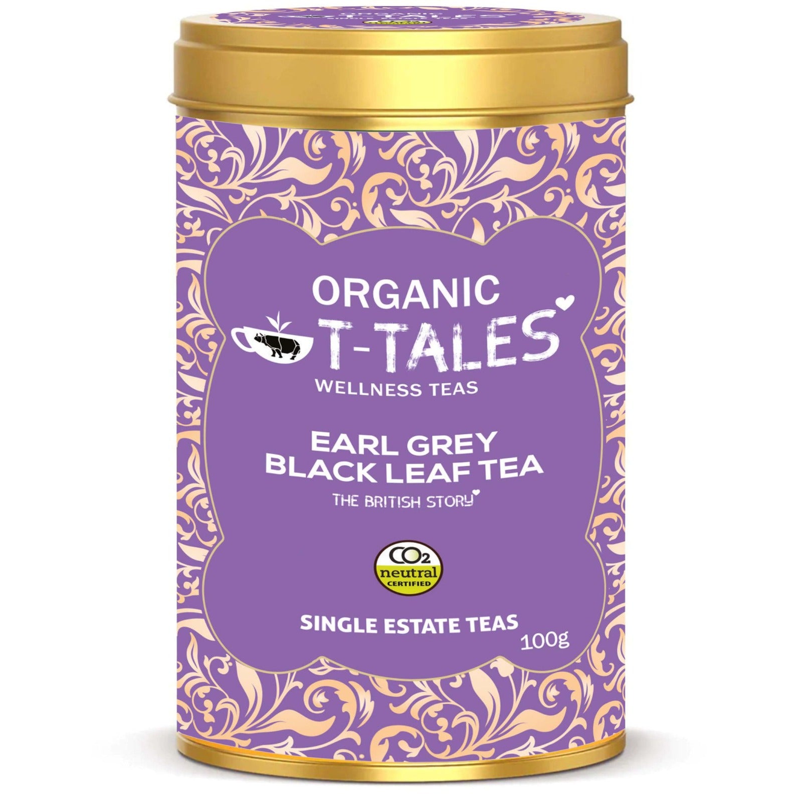 Organic T-Tales Earl Grey Assam Black Tea