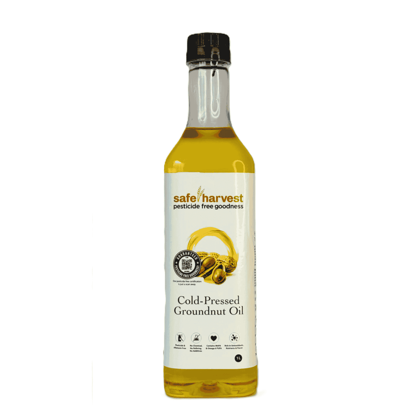 Safe Harvest Pesticide Free Cold-Pressed Groundnut Oil