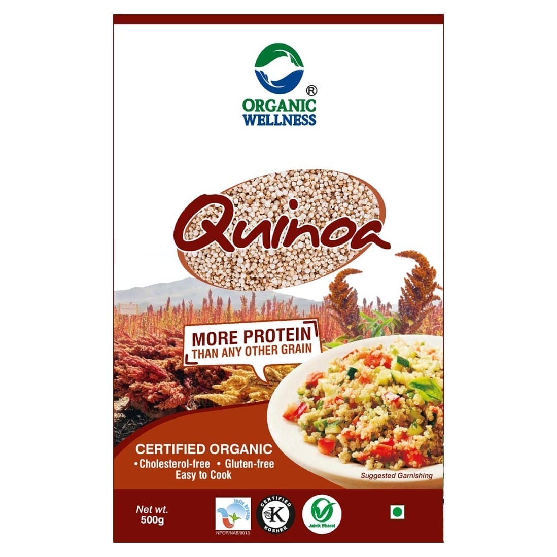 Organic Wellness Quinoa | Healthy & Nutritious | Enriched with Proteins, Fibre, Minerals