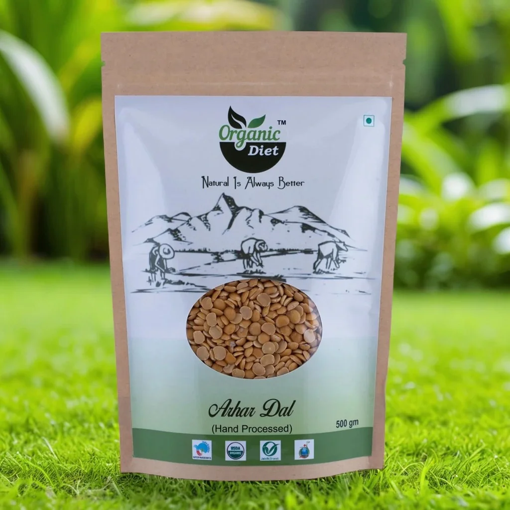 Organic Diet Fresh & Pure Organic Arhar Dal (Toor Dal).
