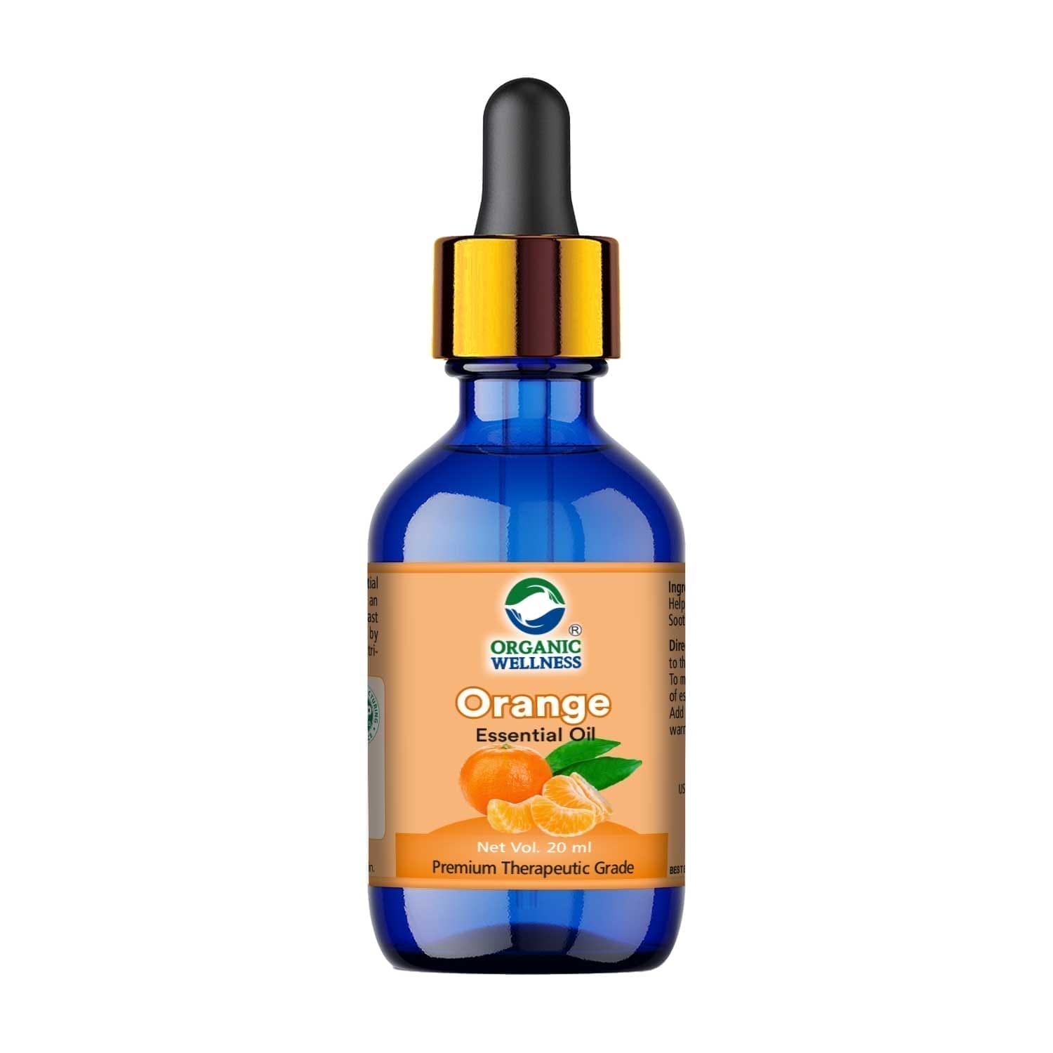 Organic Wellness Orange Essential Oil  Bottle