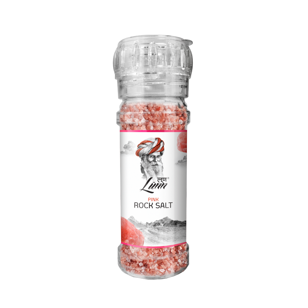 Pink Rock Salt – Coarse Grain – Glass Grinder