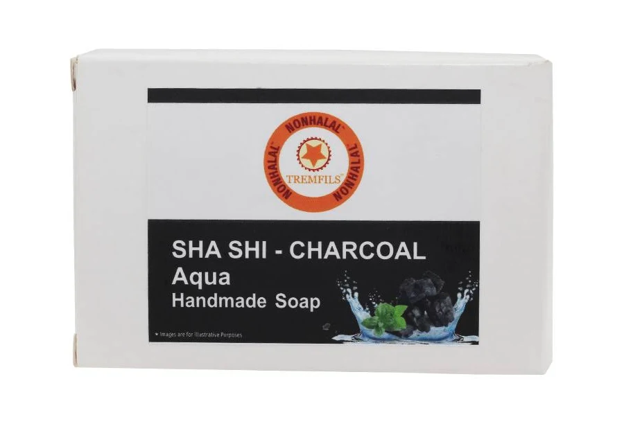 Nonhalal Sha Shi Charcoal Aqua Handmade Ayurvedic Soap