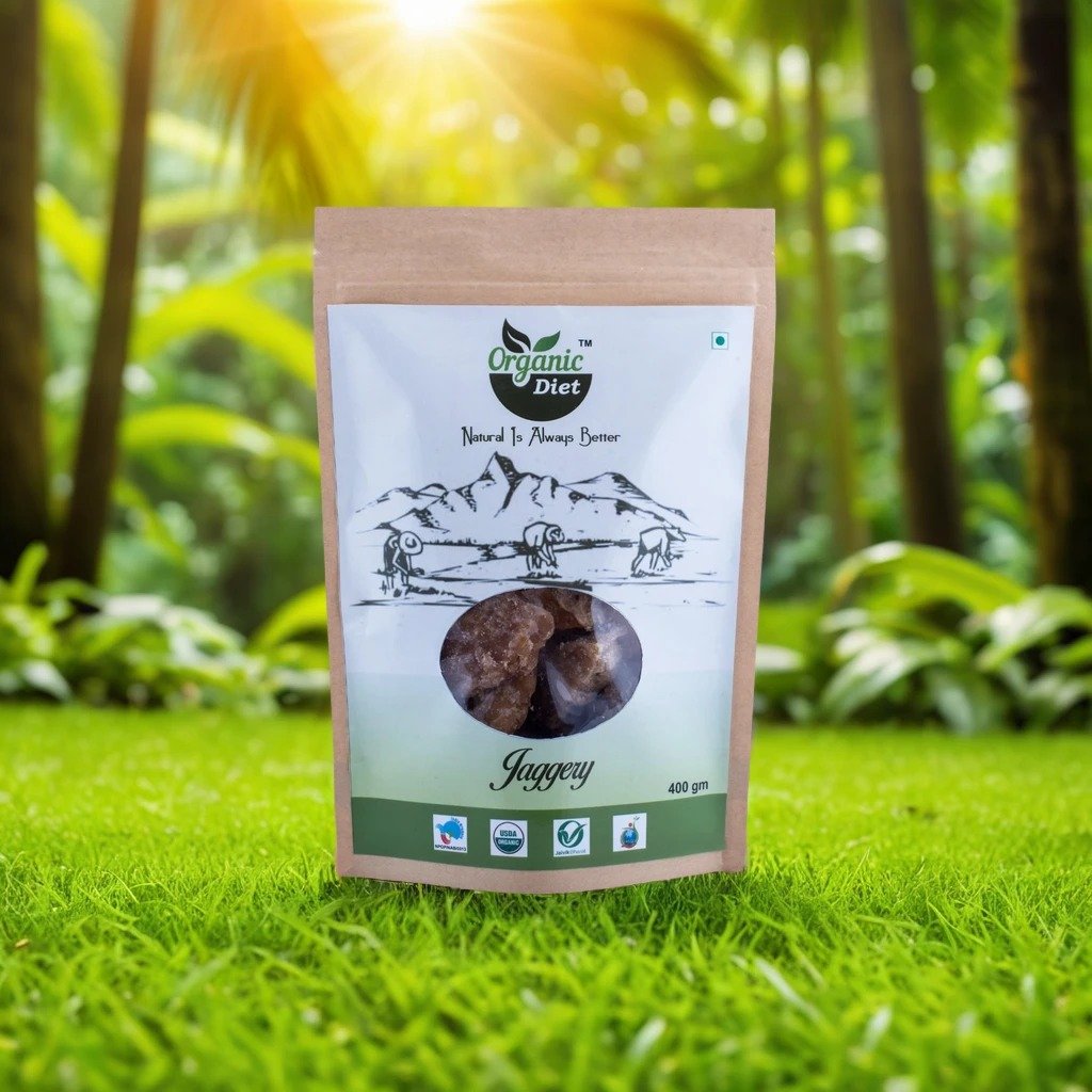 Organic Diet Fresh & Pure Organic Jaggery (Gur).