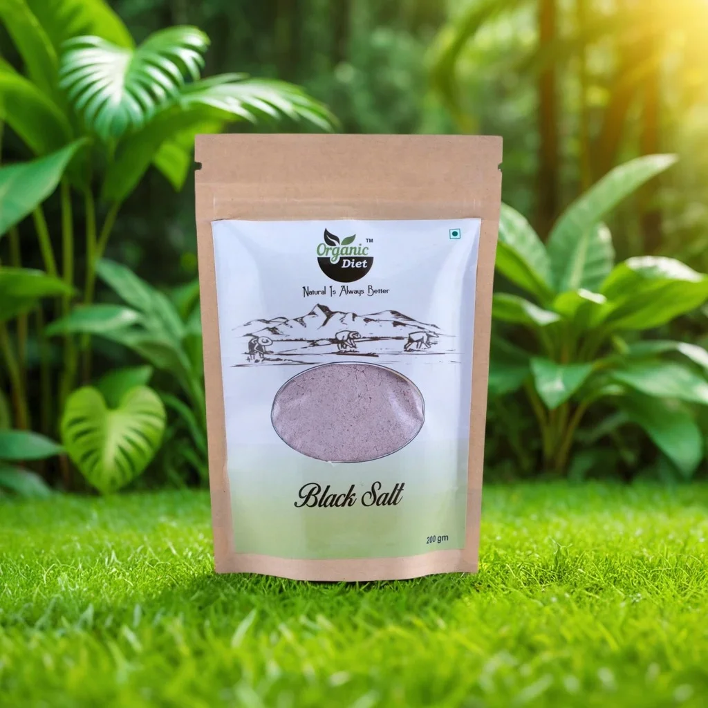 Organic Diet Organic & Pure Rock Black Salt.