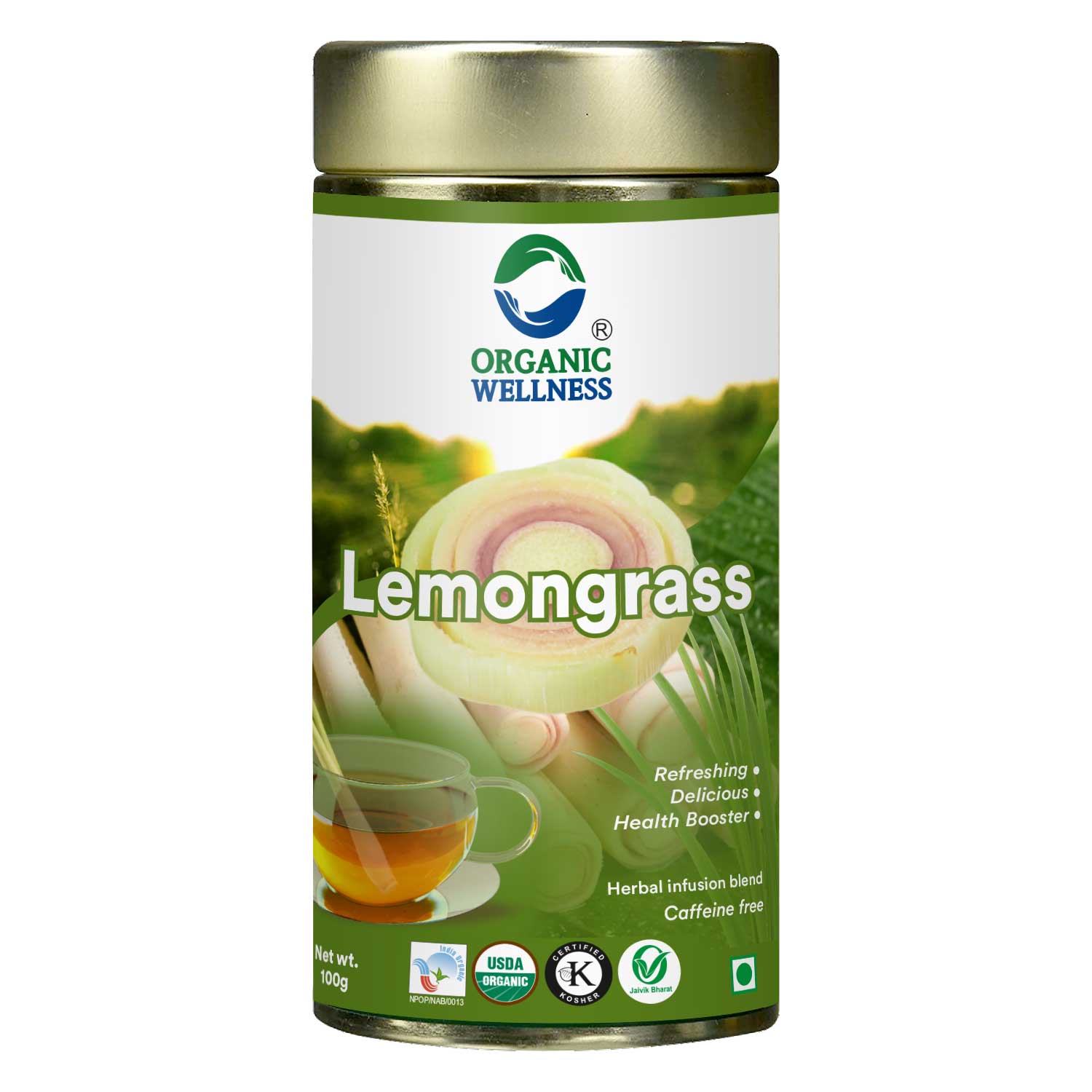 Organic Wellness Blossom Lemongrass  Tin Pack
