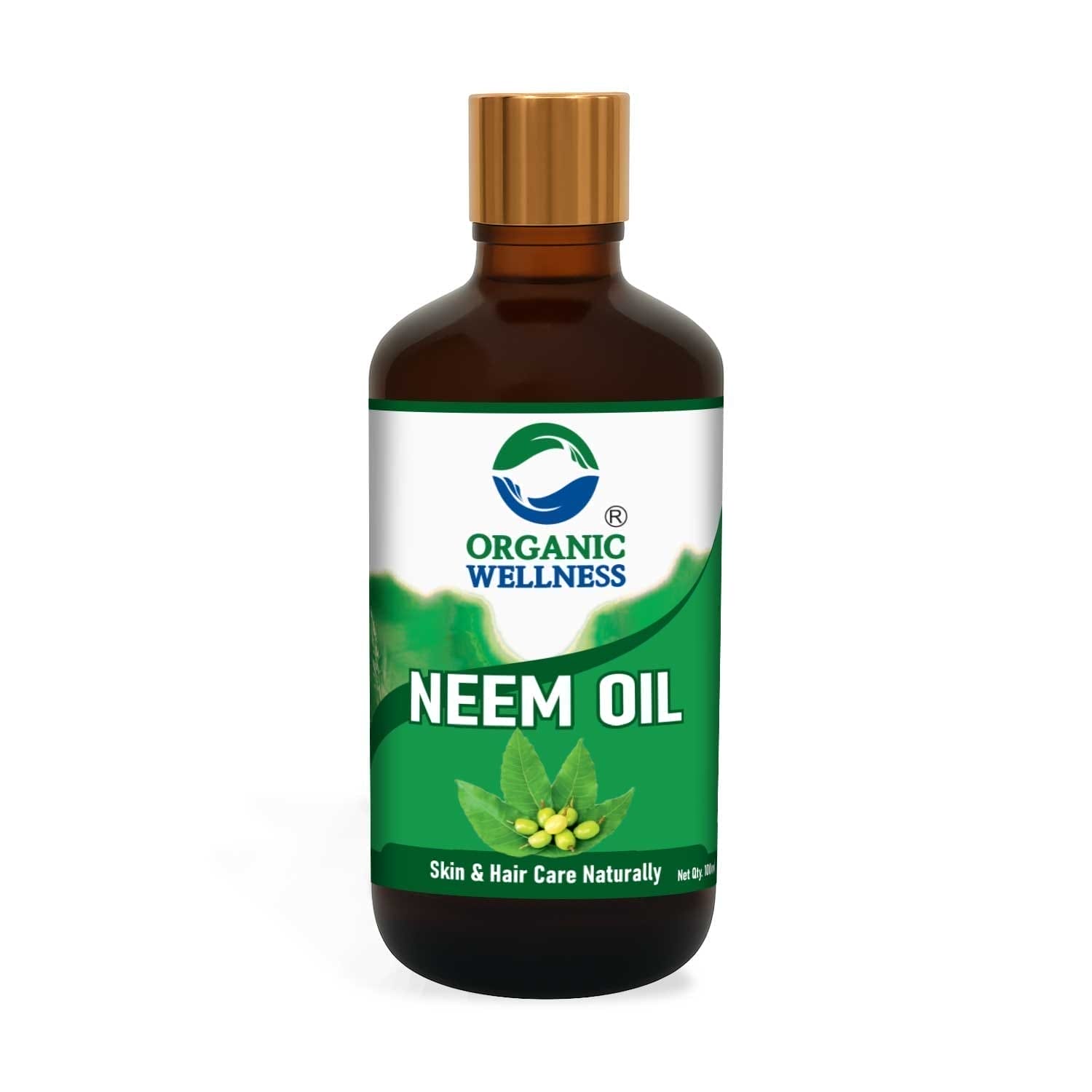 Organic Wellness Pure Cold-Pressed Neem Oil II Promotes Healthy Scalp & Fights Dandruff