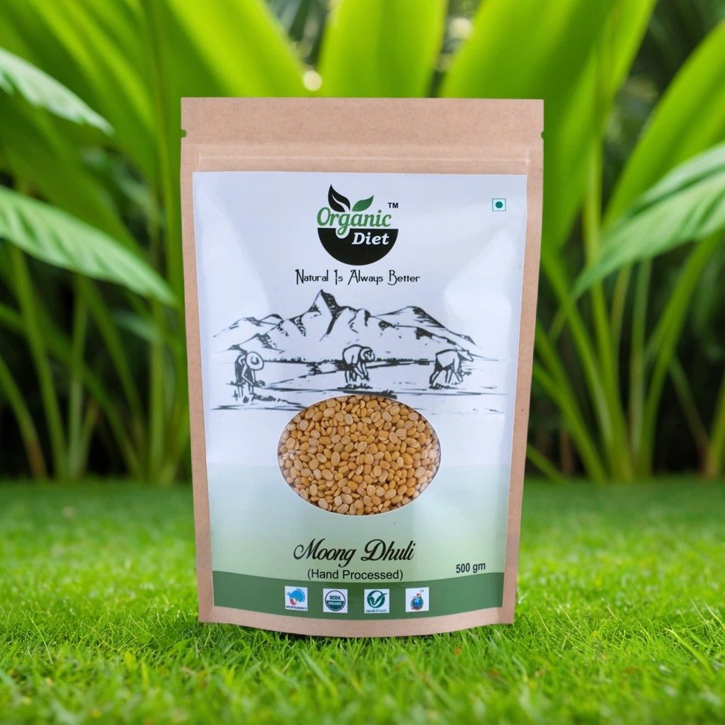 Organic Diet Fresh & Pure Organic Moong Dal (Mung Bean Dal).