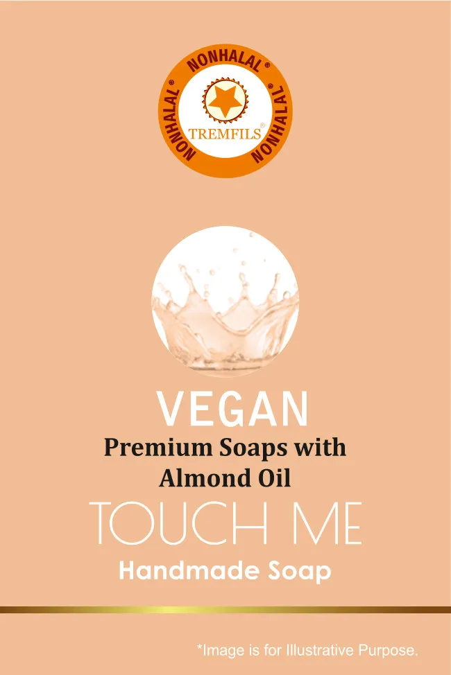 Nonhalal TOUCH ME ALMOND OIL VEGAN HANDMADE  SOAP