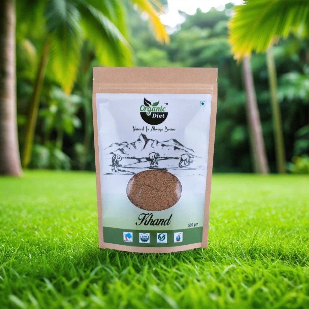Organic Diet Fresh & Pure Organic Desi Khand (Raw Sugar.