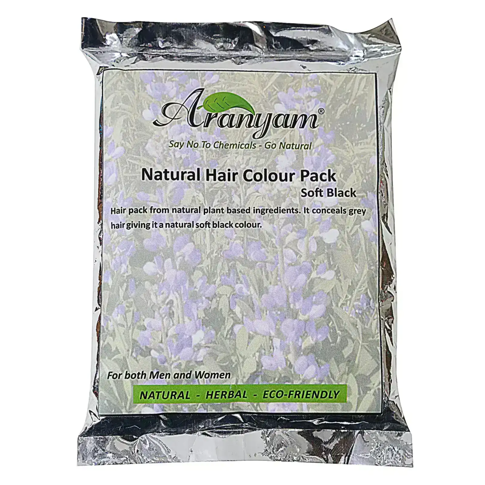 Natural colour and nourish hair pack, soft black