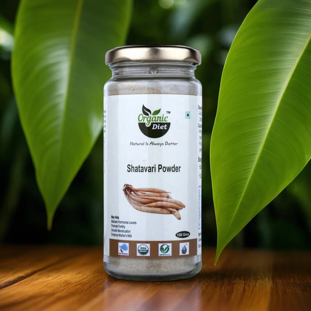 Organic Diet Fresh & Pure Organic Shatavari Powder.