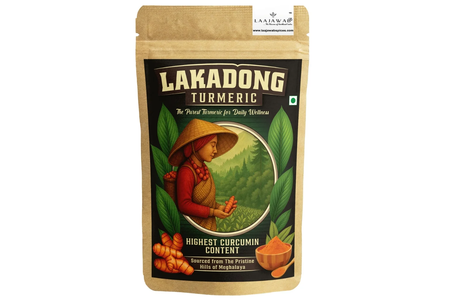 Laajawab Lakadong Turmeric Powder